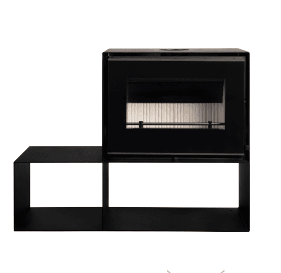 Salamandra a lenha METLOR Free Air ventilada com Móvel