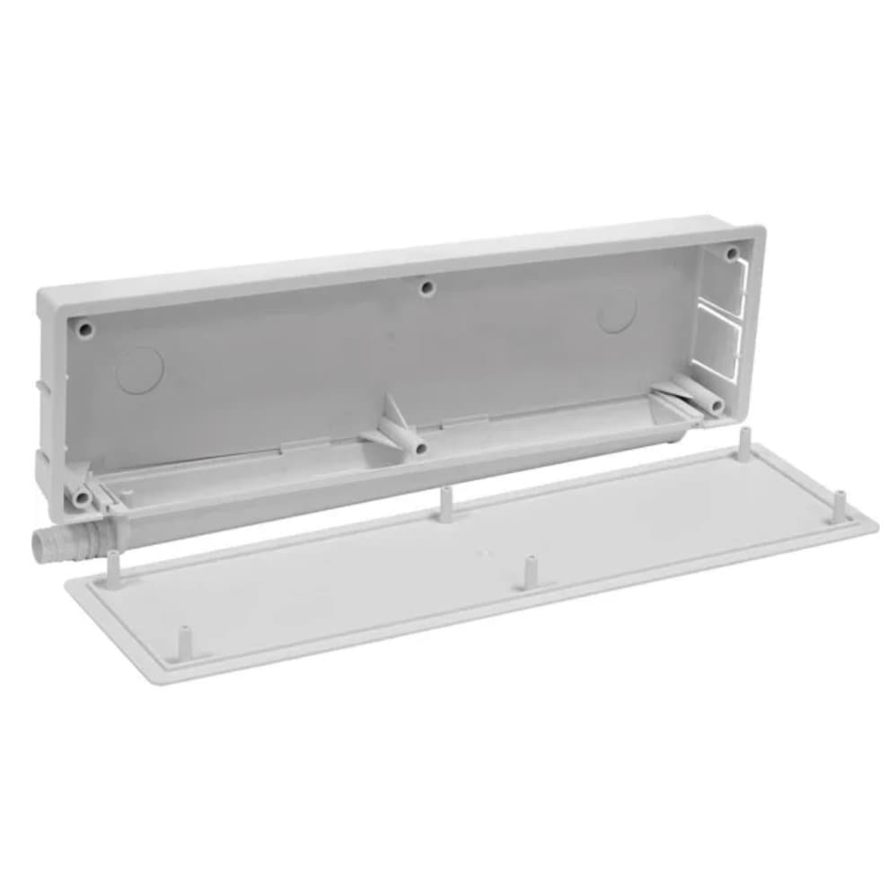 CAIXA PRÉ-INSTALAÇÃO COM ESCOAMENTO 392 x 112 x 45 mm