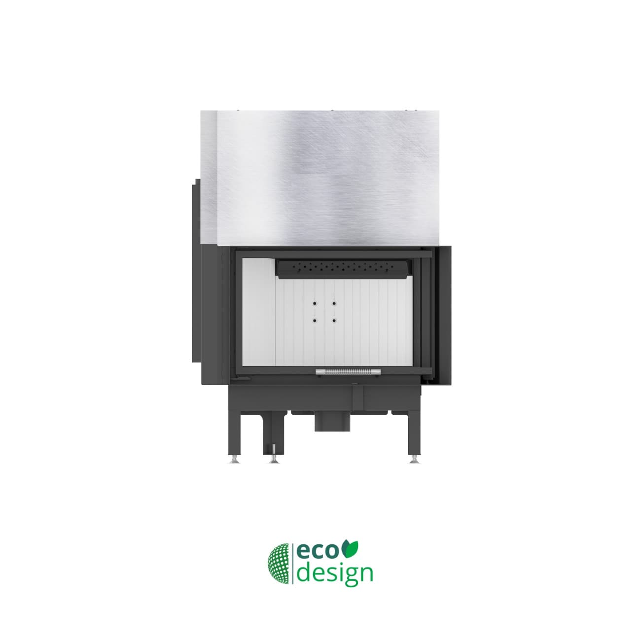 Recuperador de calor a lenha Tri-Desing QUINA 14KW - Lado Direito