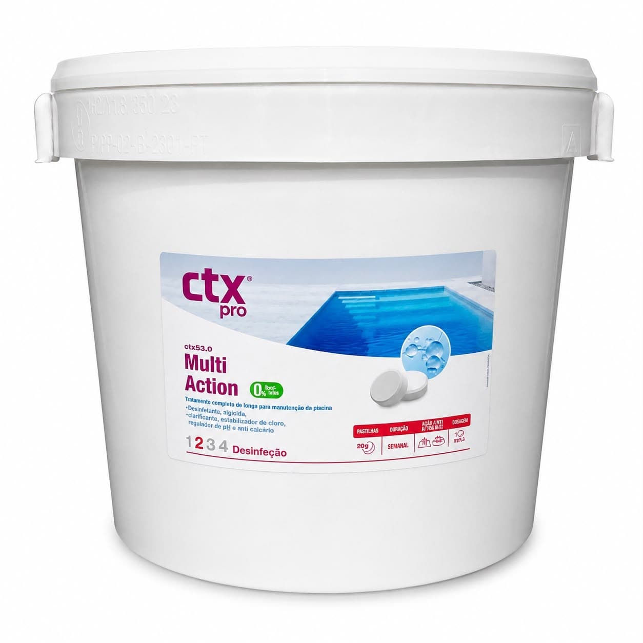 Cloro Multi-Ação CTX-393 0%Bórico 25 Kg
