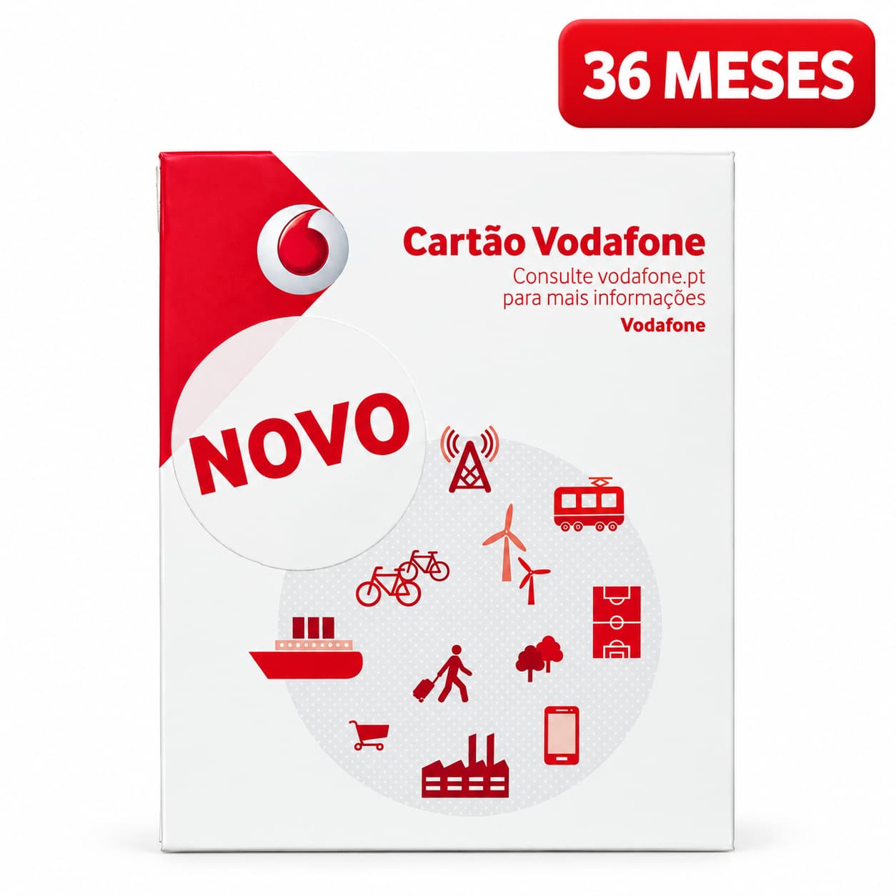 Cartão SIM Vodafone M2M/IoT – 36 Meses Incluídos