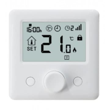Termostato digital frio/calor de 5ºC a 35ºC, programável, radiofrequência com funcionalidade Wi-Fi opcional