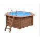 Foto 1: Piscina de Madeira Hexagonal ALGARVE 355x116