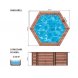 Foto 2: Piscina de Madeira Hexagonal ALGARVE 355x116