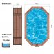 Foto 1: Piscina de Madeira Oval COMINO 560X130