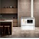 Foto 2: Fog�o com Forno a Lenha Branco Esmaltado Oliveirinha Porta em Vidro 6.8Kw